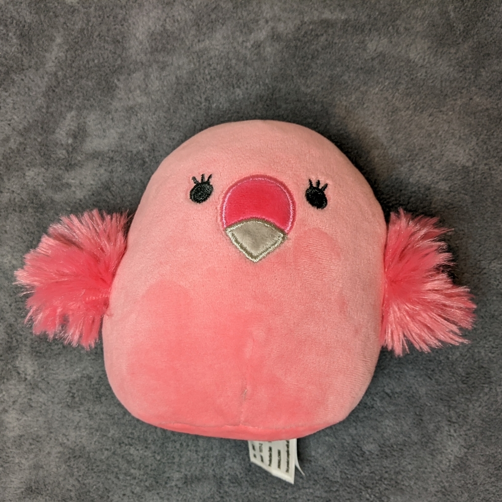 Squishmallows Cookie the Pink Flamingo Kellytoy Plush Sealife Squad  5" - Picture 2 of 5